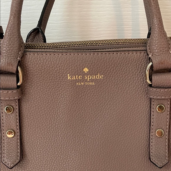 Kate Spade Mauve Leather Satchel - Picture 2 of 15